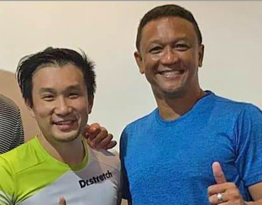 Fandi after a 1-on-1 assisted stretch session at Dr.stretch Singapore